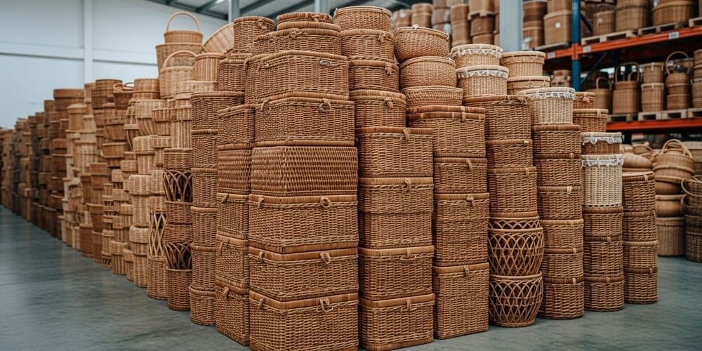 gudang keranjang rotan indonesia estetik