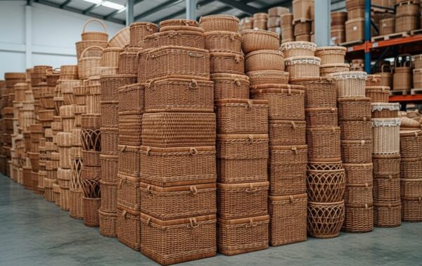 gudang keranjang rotan indonesia estetik