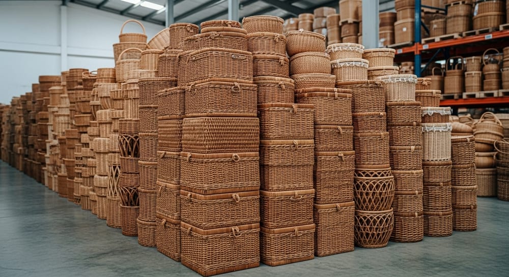 gudang keranjang rotan indonesia estetik