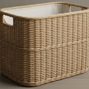 Keranjang Laundry Rotan Natural minimalis